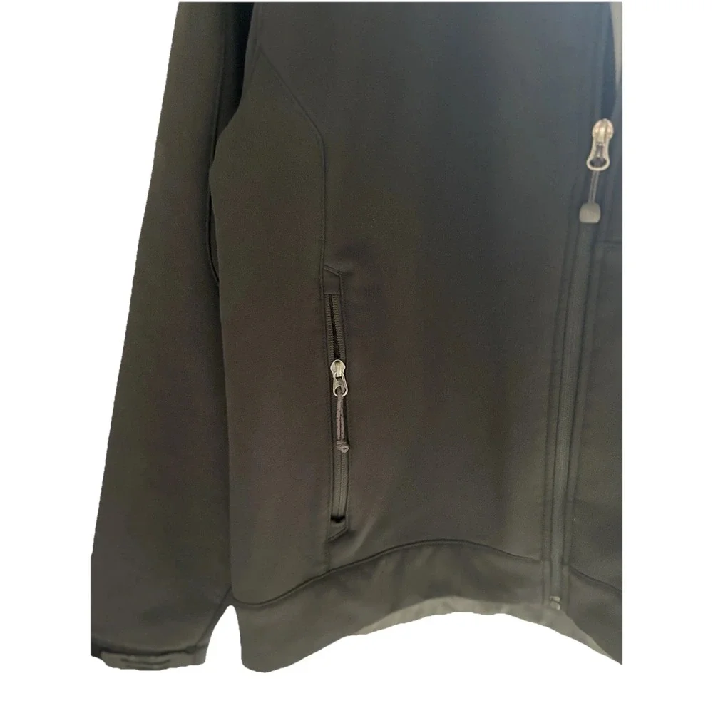 The North Face Medium Apex Men's Jacket Black Full Zip Wind Resistant Waterproo